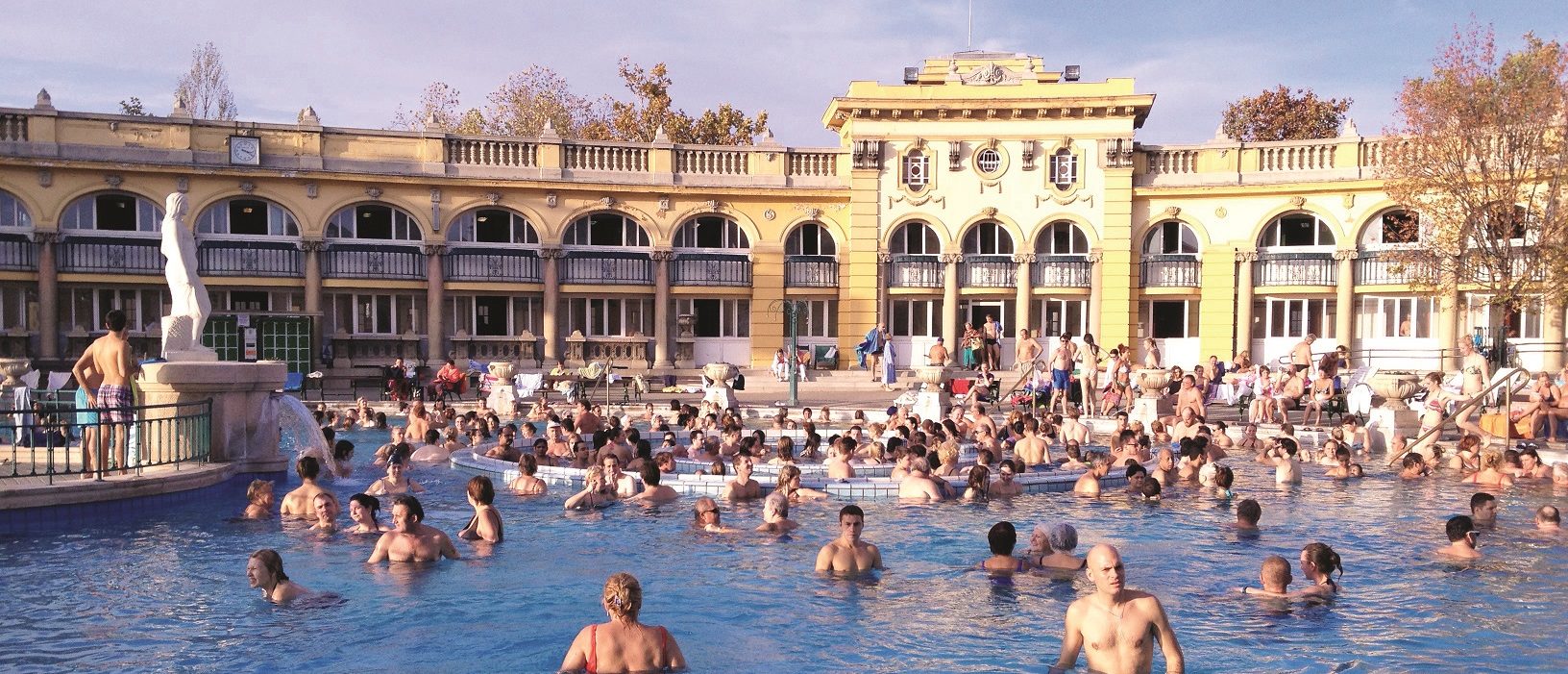 Thermal baths in Budapest.