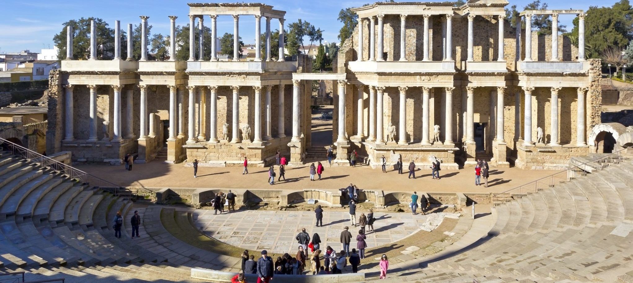 A Roman theatre in Mérida.