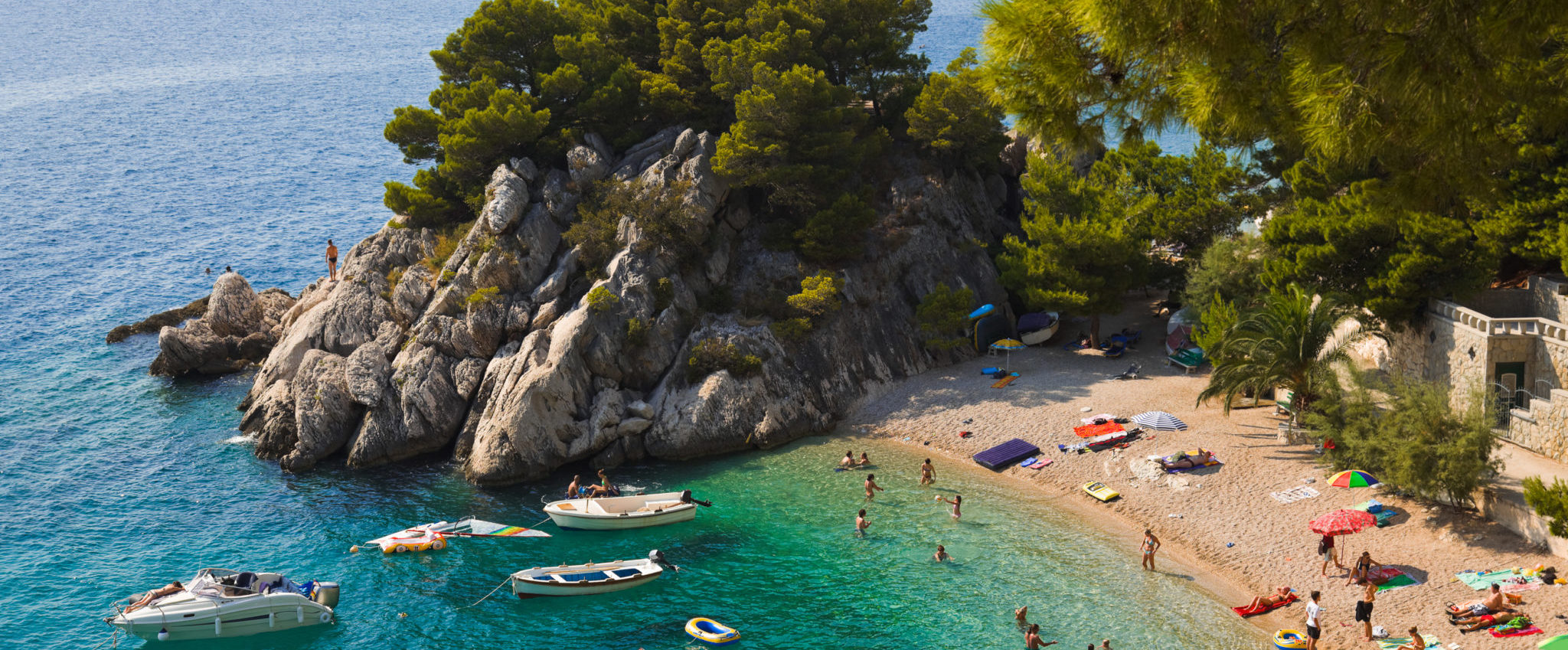 Beach at Brela, Croatia