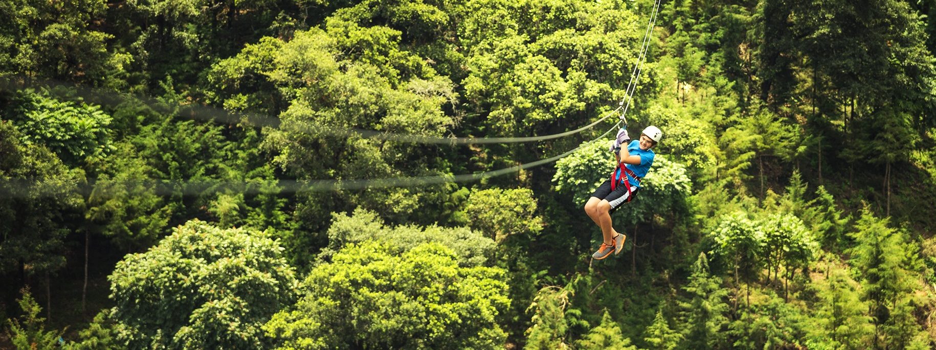 Ziplining in Tassie