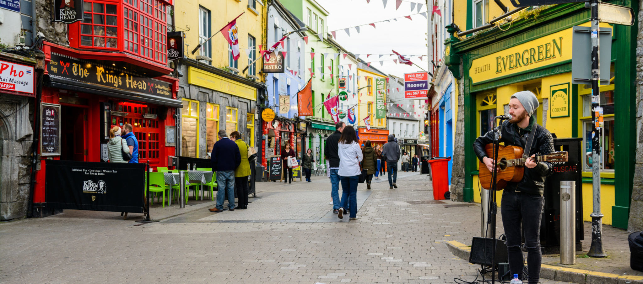 Musician on Galway street