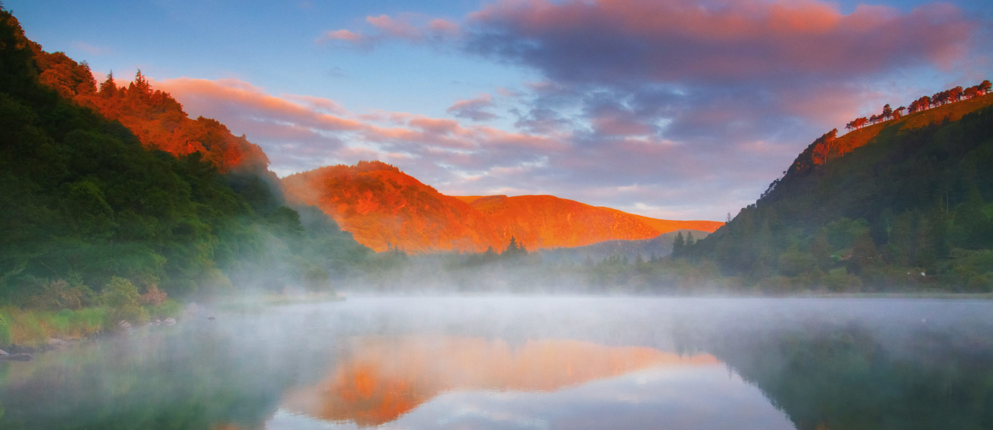 Lower Lake in Glendalough, County Wicklow, Ireland