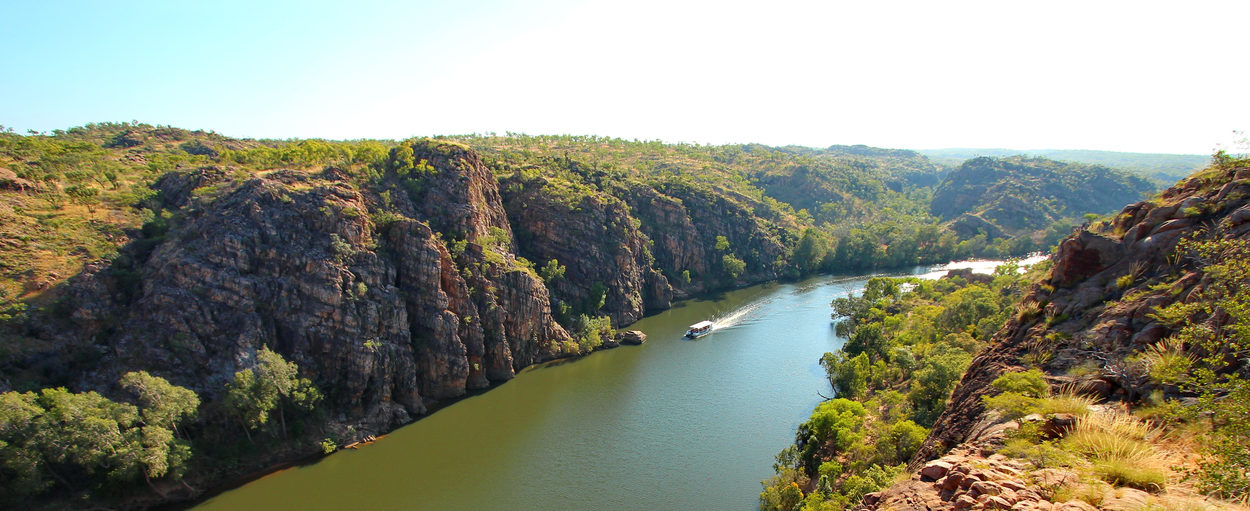 Spectacular landscape with the Katherine River in Northern Territory, Australia.