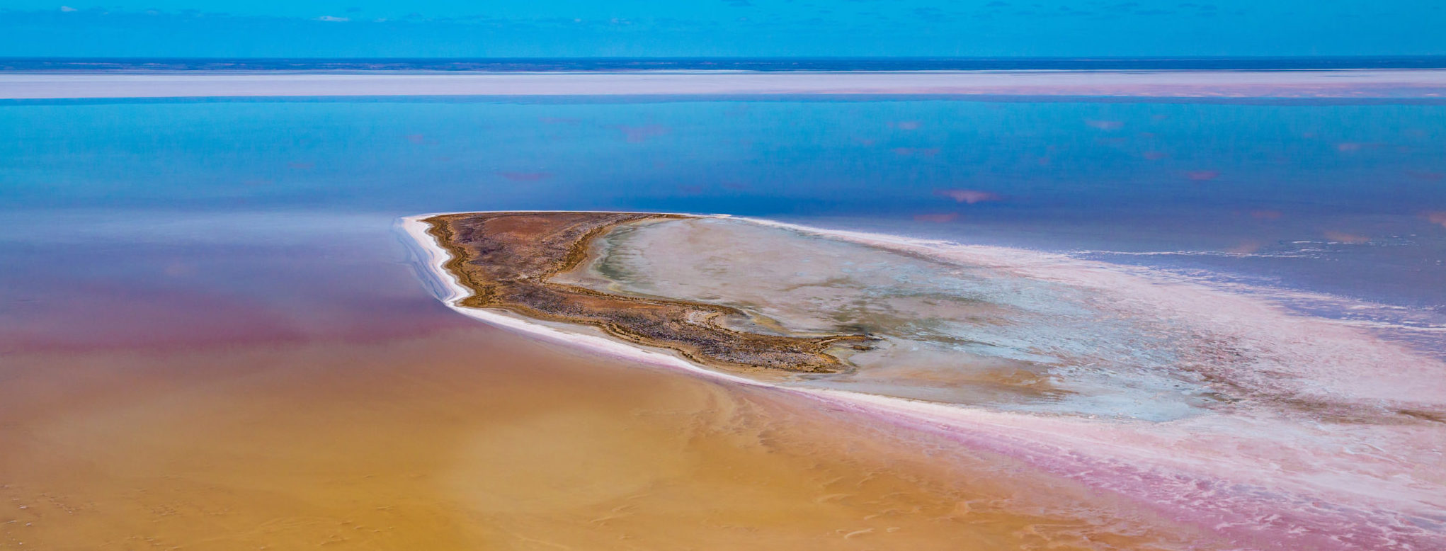 View of Lake from a scenic flight.