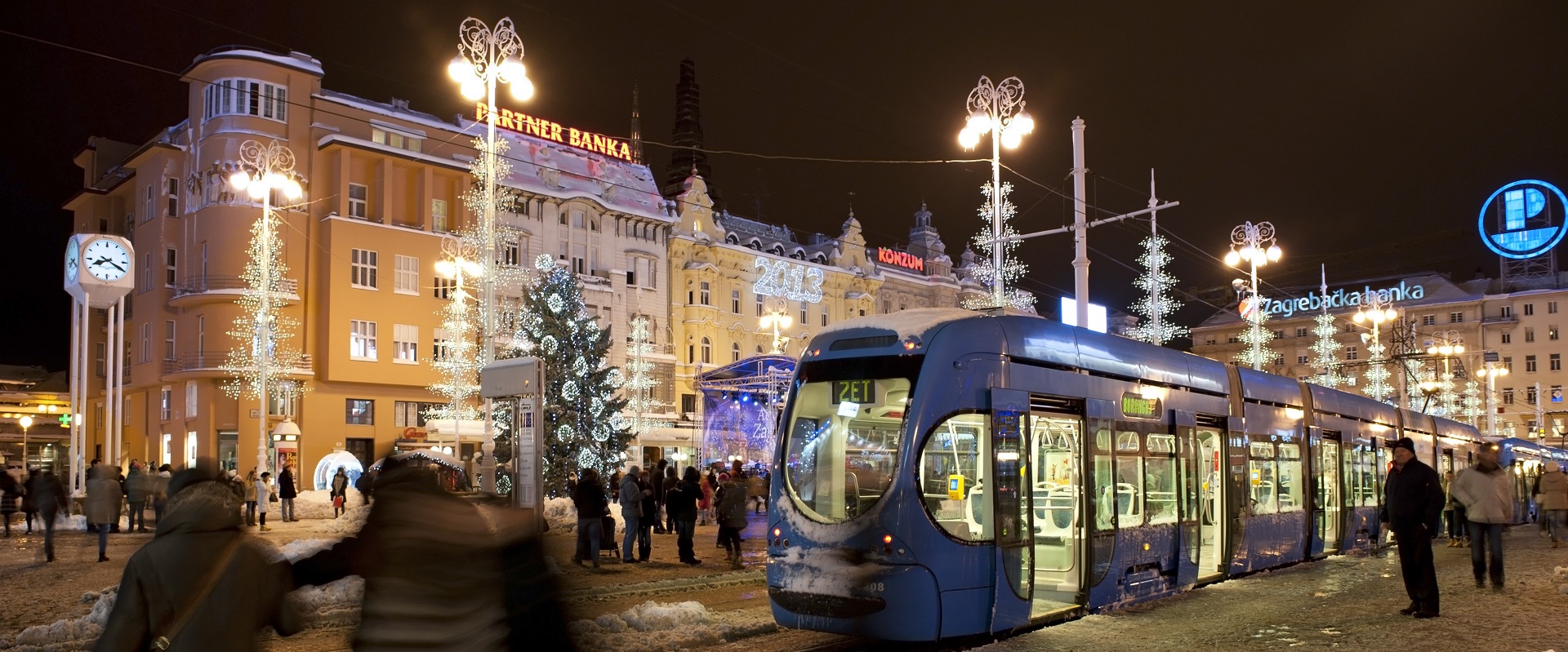 Festivities in Zagreb, Croatia.