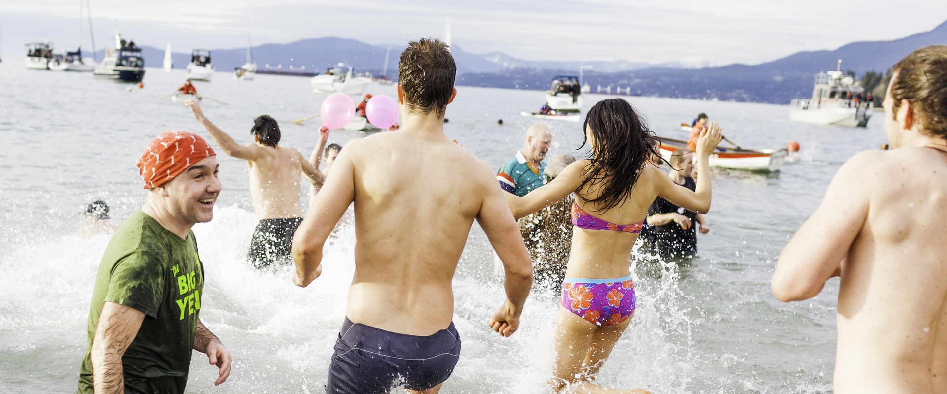 The English Bay Polar Bear Swim, Vancouver.