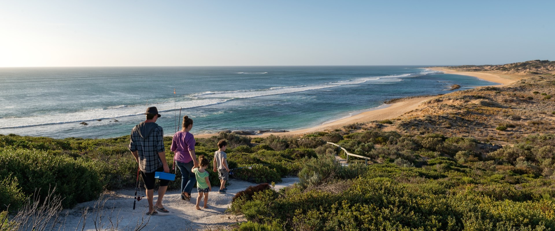 Browns Beach is a beautiful spot to camp with the family. Image: John Montesi/SATC