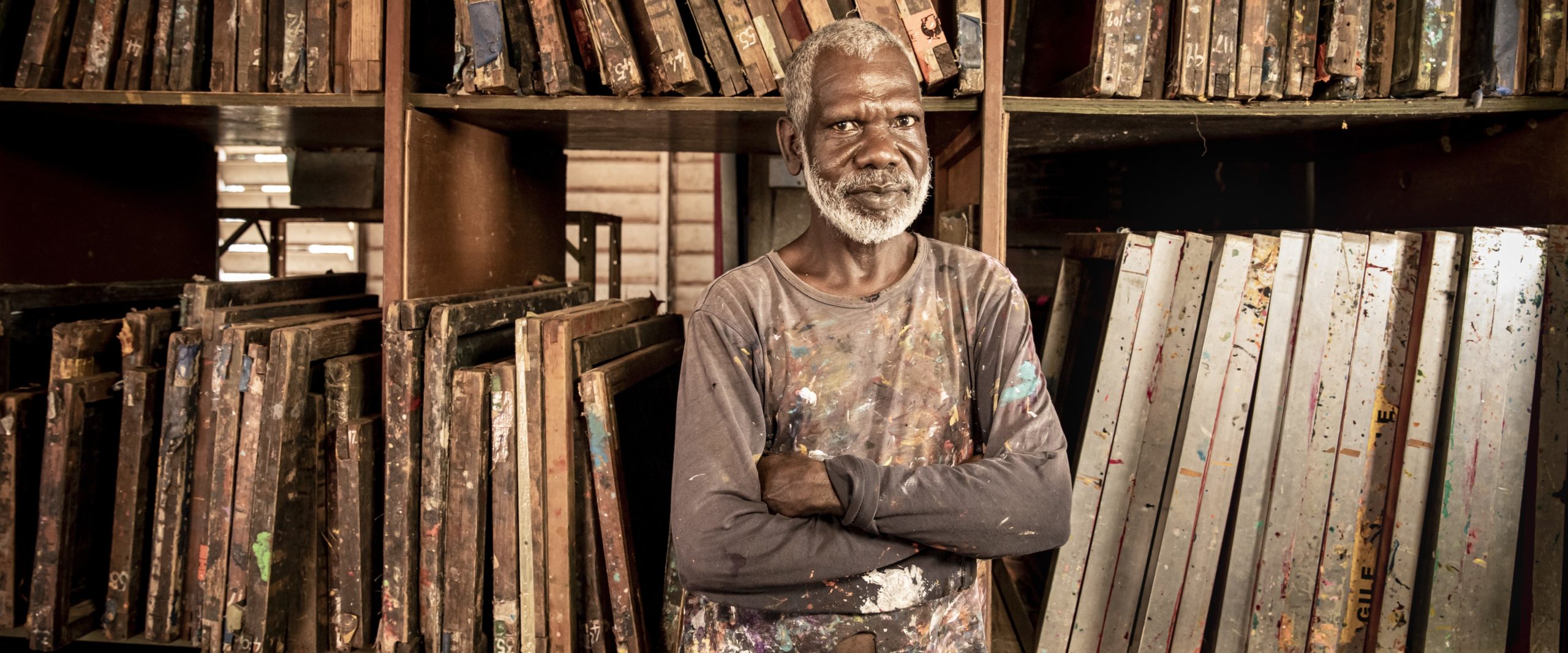 Aboriginal artist in the Tiwi Islands. Image: Tourism NT, James Fisher