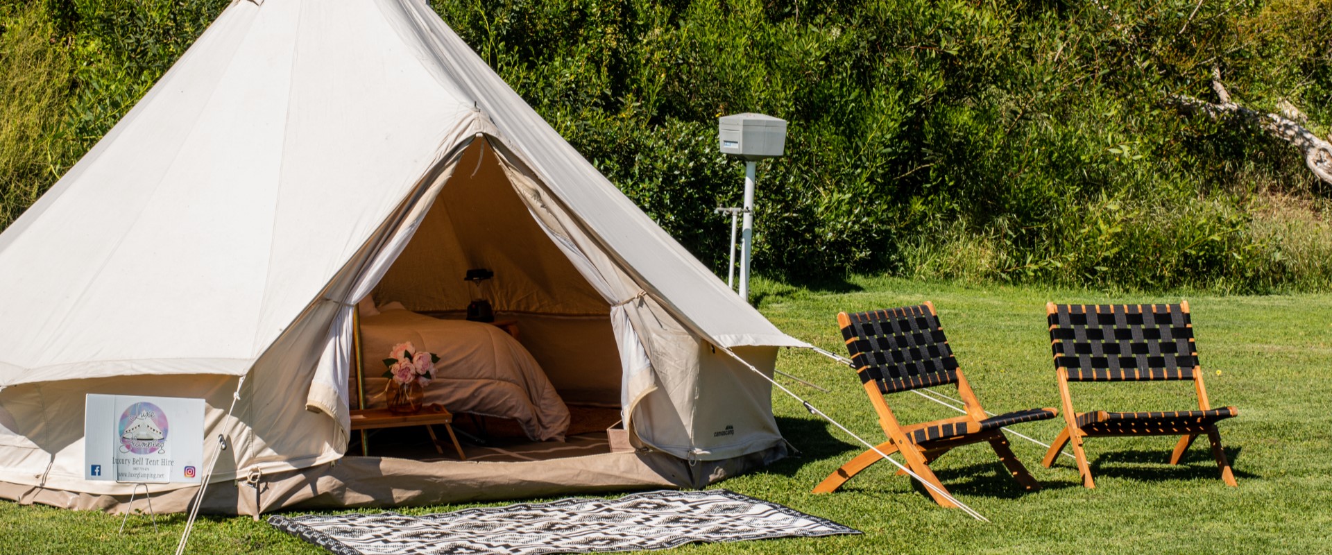 Luxe Glamping at Southern Ocean Tourist Park. Image: Ellen Morgan